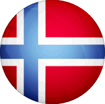 Rond Norvège Europe Drapeaux 