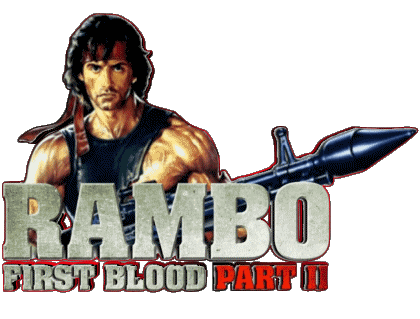 Logo First blood part 2 Rambo Películas Internacional Multimedia 