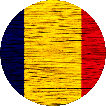 Rond Tchad Afrique Drapeaux 