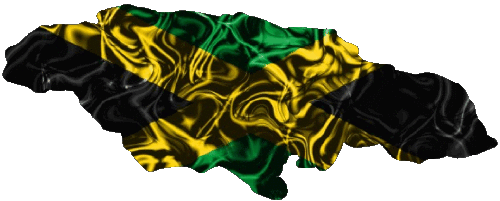 Carta Geografica Giamaica America Bandiere 