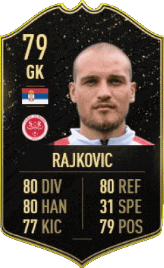 Predrag Rajkovic Serbien F I F A - Karten Spieler Videospiele Multimedia 