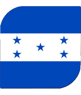 Quadrato Honduras America Bandiere 
