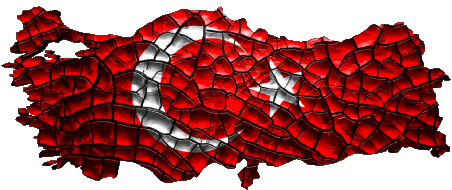 Mapa Turquía Asia Banderas 