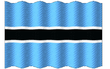 Ondulation Botswana Afrique Drapeaux 
