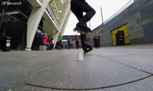 Fun - Win Pattino a rotelle Sportivo Umorismo -  Fun 