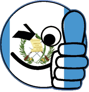 Smiley - OK Guatemala Amériques Drapeaux 