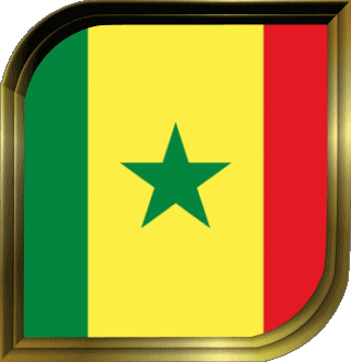 Plaza Senegal África Banderas 