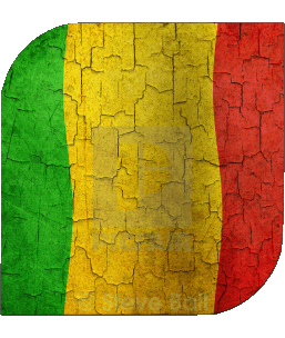 Platz Mali Afrika Fahnen 