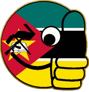 Smiley - OK Mozambique Afrique Drapeaux 