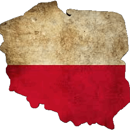 Carta Geografica Polonia Europa Bandiere 