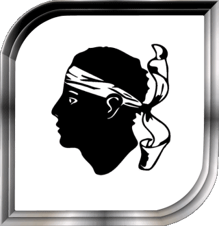 Plaza Córcega Regiones Francia Banderas 