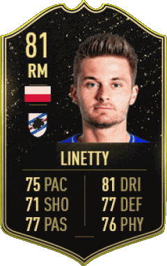 Karol Linetty Polonia F I F A - Giocatori carte Videogiochi Multimedia 