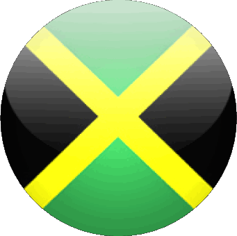 Runde Jamaika Amerika Fahnen 