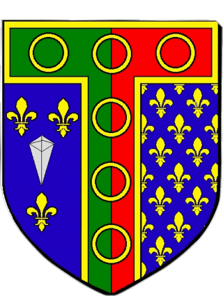 Blasone-Blasone TRAPPES 78 Dipartimenti - Città Francia Bandiere 