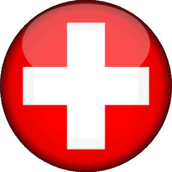 Round Swiss Europe Flags 