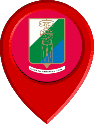 Epingle de Localisation Abruzzes Italie Europe Drapeaux 