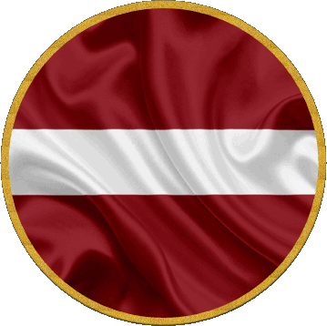 Tondo Lettonia Europa Bandiere 