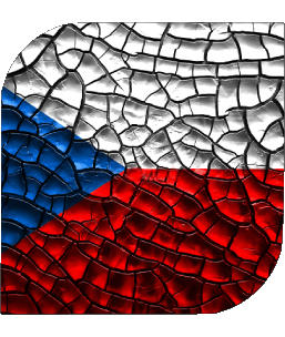 Square Czech Republic Europe Flags 