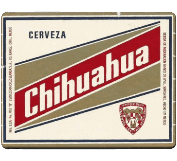 Chihuahua-Cerveza Mexique Bières Boissons 