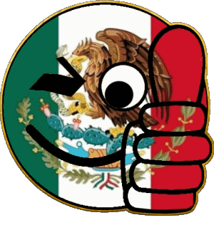 Smiley - OK Mexico America Flags 
