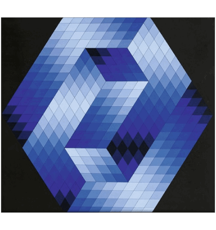 Victor Vasarely Künstler Maler Humor -  Fun 
