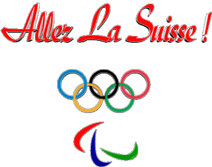 Jeux Olympiques Allez La Suisse Français Messages 