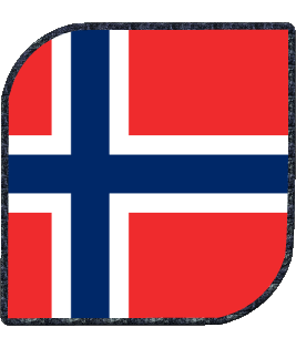 Quadrato Norvegia Europa Bandiere 