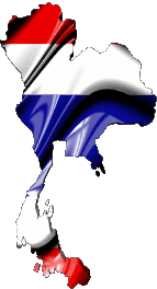 Karte Thailand Asien Fahnen 