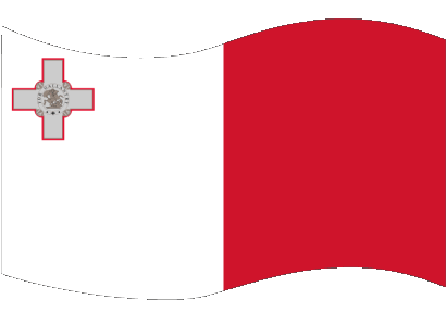 Rettangolo Malta Europa Bandiere 
