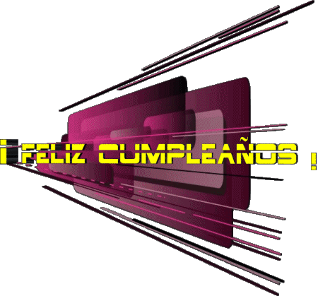 020 Sfondo trasparente Abstracto - Geométrico Feliz Cumpleaños Spagnolo Messagi 