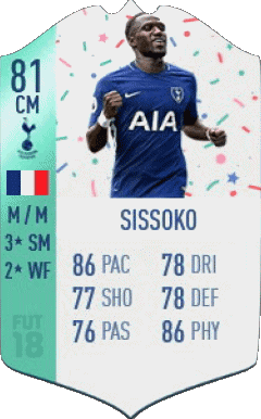 Moussa Sissoko Francia F I F A - Giocatori carte Videogiochi Multimedia 