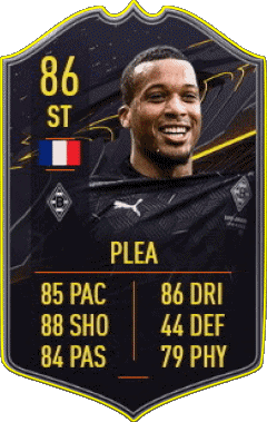 Alassane Plea Francia F I F A - Jugadores  cartas Vídeo Juegos Multimedia 