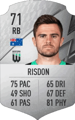 Josh Risdon Australia F I F A - Jugadores  cartas Vídeo Juegos Multimedia 