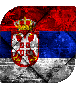 Square Serbia Europe Flags 