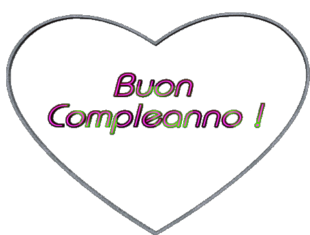 001 Cuore Buon Compleanno Italiano Messagi 