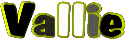 Vallie V FEMININE - UK - USA - IRL - AUS - NZ First Names 