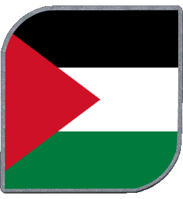 Square Palestine Asia Flags 