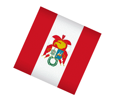 Kugel - Würfel Peru Amerika Fahnen 