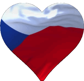 Cuore Repubblica Ceca Europa Bandiere 