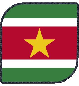 Square Suriname America Flags 