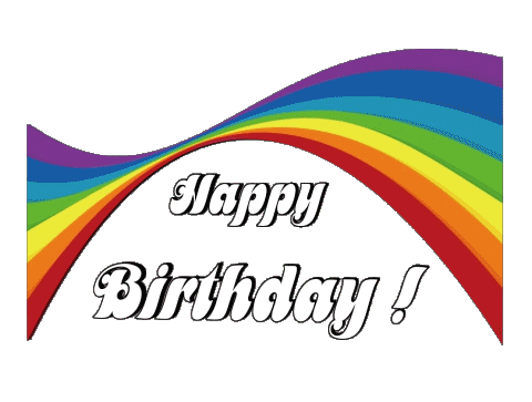 021 Fondo transparente Abstract - Geometric Happy Birthday Inglés Mensajes 