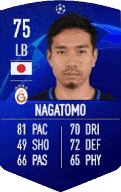 Yuto Nagatomo Japón F I F A - Jugadores  cartas Vídeo Juegos Multimedia 