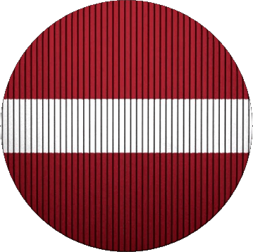 Runde Lettland Europa Fahnen 