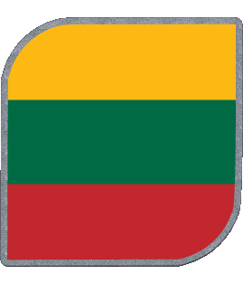 Square Lithuania Europe Flags 
