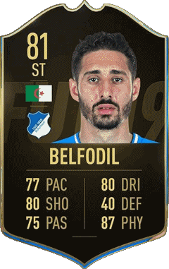 Ishak Belfodil Argelia F I F A - Jugadores  cartas Vídeo Juegos Multimedia 