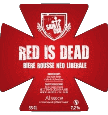 Red is dead-Red is dead Sainte Cru France Métropole Bières Boissons 