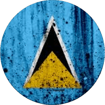 Rond Sainte Lucie Amériques Drapeaux 