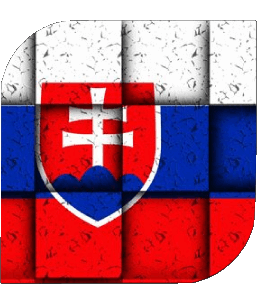 Square Slovakia Europe Flags 