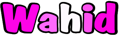 Wahid W MANN - Maghreb Muslim Vorname 