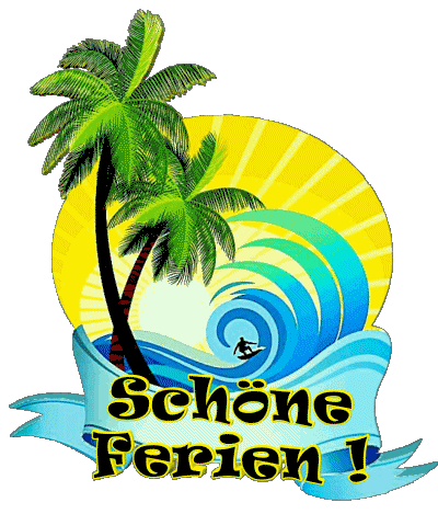 25 Sfondo trasparente Schöne Ferien Tedesco Messagi 